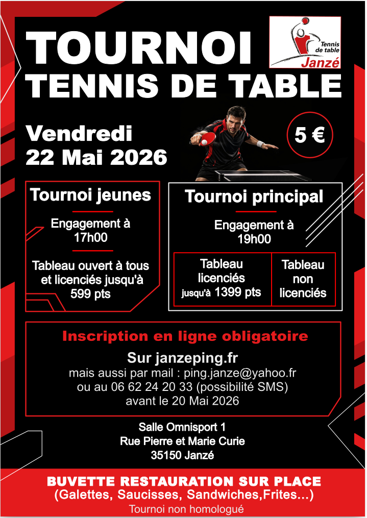 Tournoi de Janzé 2026