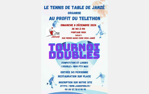 Tournoi doubles Téléthon